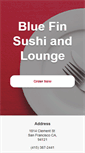 Mobile Screenshot of bluefinsushiandlounge.com